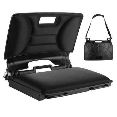 Finew Stadium Chair, Stadium Seats with Back Support, Bleacher Seat with Comfortable Soft Cushion Hook, Convenient and Foldable Stadium Seats