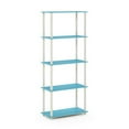 thumbnail image 1 of Furinno Turn-N-Tube 5-Tier Multipurpose Shelf Display Rack, Light Blue/White, 1 of 4