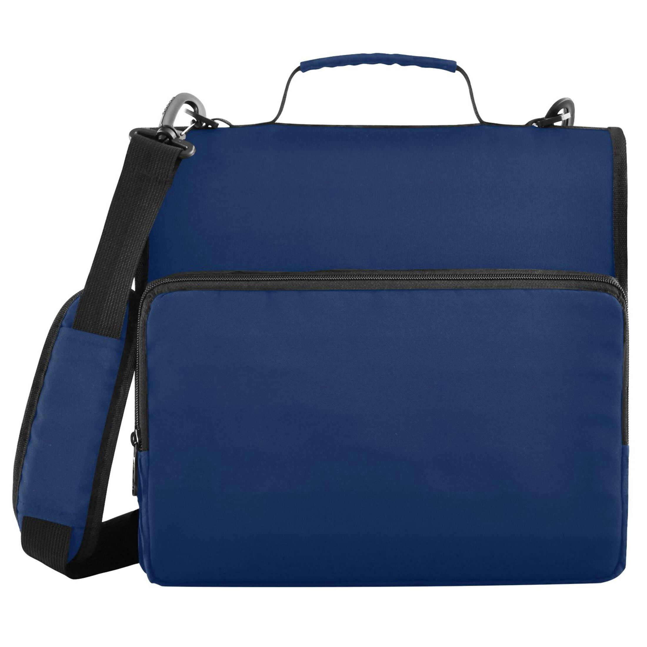 ALAZA Zipper Binder Dark Blue Paint 3 Ring Trapper Keeper File Folder Organizer Bag