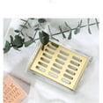 thumbnail image 3 of Clear Glass Soap Dish with SUS304 Stainless Steel Tray Rectangular Soap Holder for Bathroom Counter, Shower, Kitchen, 3 of 7