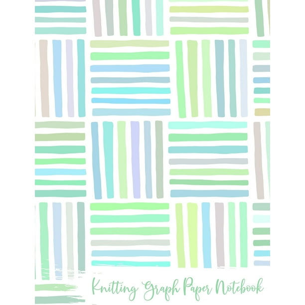 Knitting Graph Paper Notebook Knitter's Paper 45 Ratio Pastels