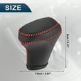 thumbnail image 6 of Unique Bargains Gear Shift Knob Cover for Kia Sportage 2011-2016 with Stitches Durable Interior Transmission Shifter Boot Lever Cover Faux Leather 1 Pcs Red, 6 of 7