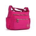 thumbnail image 3 of LAVA Women Crossbody Bags Waterproof Nylon Shoulder Purse Travel Messenger Bag Handbags Rose Red, 3 of 11