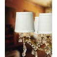 thumbnail image 4 of Set of 6 Light Oatmeal Linen Drum Chandelier Clip-On Lampshade 4x5x5, 4 of 8