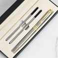 thumbnail image 7 of Jiibva Luxury Ballpoint Pen, 1.0mm Business Metal Ball Point Pen with 2 Refills Black Ink Pen Smooth Writing Rollerball Pen Fancy Ballpoint Pen Gift for Men Women Signature Executive, 7 of 7