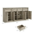 thumbnail image 2 of Modern Multi-Size Sideboard Buffet Cabinet - Wood Grain Panels & Drawer Storage, Perfect for Kitchen/Dining Room, 2 of 7