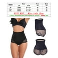 thumbnail image 2 of Women Body Shaper High Waist Butt Lifter Tummy Control Panty Slim Waist Trainer Black, 2 of 5