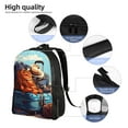 thumbnail image 5 of Cauagu Colorful Travel Luggage Gear Print Backpacks,Travel Daypack Casual Laptop Backpack Bookbag Fits 15 Inch Computer for Men Women, 5 of 8