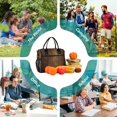 thumbnail image 6 of FORMRS Insulated Lunch Bag Unisex Large Capacity with Shoulder Strap, Wood Grain, 6 of 6