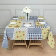 thumbnail image 3 of Pioneer Flower Floral Print Pattern Square Tablecloth,Waterproof Square Table Cover,Wipeable Spillproof Washable Table Cover for Home Kitchen Party Decor 52"x52"(132x132cm), 3 of 6