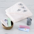 thumbnail image 6 of Evolur Supple Spa Kit With Towel, Includes Supple Baby Spa Set, 5-Piece Washcloth Set And Complementary Garden Hooded Towel in Pink, 6 of 7