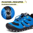 thumbnail image 2 of Zapatos de senderismo Mishansha para niños y niñas al aire libre, negro y azul, 2 of 7