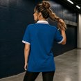 thumbnail image 4 of Summer Polo Shirts for Women Golf Button Collared Short Sleeve Tops Lightweight Work Blouses, 3XL, 4 of 5