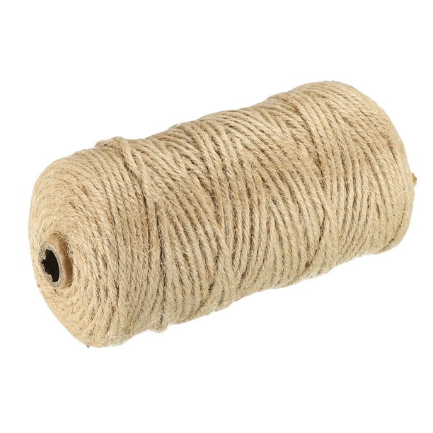 Uxcell Jute Twine 3mm, 328 Feet Long Brown Twine Rope for DIY