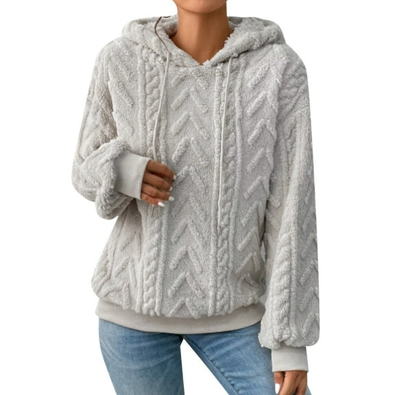 XINXIAOO Womens Hoodies Long Sleeve Hoodie for Women Pullover Unisex Hoodie Grey Womens Jacket Winter Clothes for Women Street Style