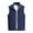 Dark Blue, variant on purcolt Mens Big and Tall Fleece Vest Full Zip Up Thick Warm Waistcoat Stand Collar Sleeveless Outerwear Jacket with Zipper Pockets