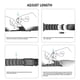 thumbnail image 4 of Pulsera de titanio, correa de metal con hebilla de tortuga, compatible con Apple Watch Series 9/Ultra 2/SE/8/7/2023, 38 mm/41 mm/40 mm, color negro, 4 of 4