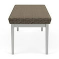 thumbnail image 5 of Lenox Steel Reception Waiting Room 3-Seat Bench / Silver Steel / Brown, 5 of 5