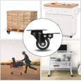 thumbnail image 4 of Set of 4 Swivel Casters 2"/50mm, Furniture Casters, Wheels with Brake, Industrial Plates Wheel for Furniture, Heavy Duty 420kg Caster (Black), 4 of 5