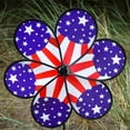 thumbnail image 2 of In the Breeze 2638 — 19-Inch Patriot Star Flower Spinner, Garden Flower Spinner, 2 of 5