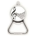 thumbnail image 1 of Flappg Music Notes Treble Clef Metal Beer Bottle Cap Opener Duty Stainless Steel, 1 of 3