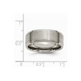 thumbnail image 2 of Titanium Beveled Edge 8mm Brushed Polished Band - Size 8.5, 2 of 2