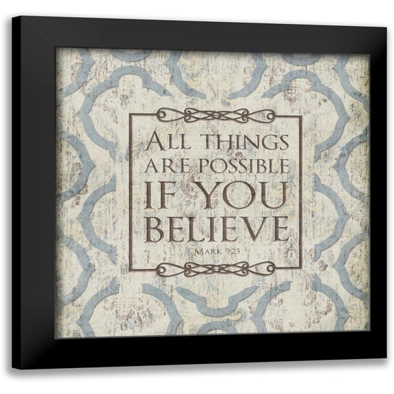 Grey, Jace 12x12 Black Modern Framed Museum Art Print Titled - All Things