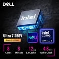 thumbnail image 3 of Dell 16 Plus 2-in-1 Laptop, 16" 1920 x 1200 Touchscreen, Core Ultra 7 256V(>i9-13900H), AI Copilot, Backlit Keyboard, 1080p Webcam, Wi-Fi 7, Windows 11 Home, Ice Blue(16GB DDR5 RAM | 2TB SSD), 3 of 5