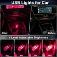 thumbnail image 3 of SUMMIT 2PCS USB Lights for Car,Touch Dimmable Retro Car Lamp Interior LED Ambient Lighting,Portable Mini Glass Bottle LED Bulb Night Light for Vehicle Bedroom Hallway Camping Holiday Decoration (Pink, 3 of 12