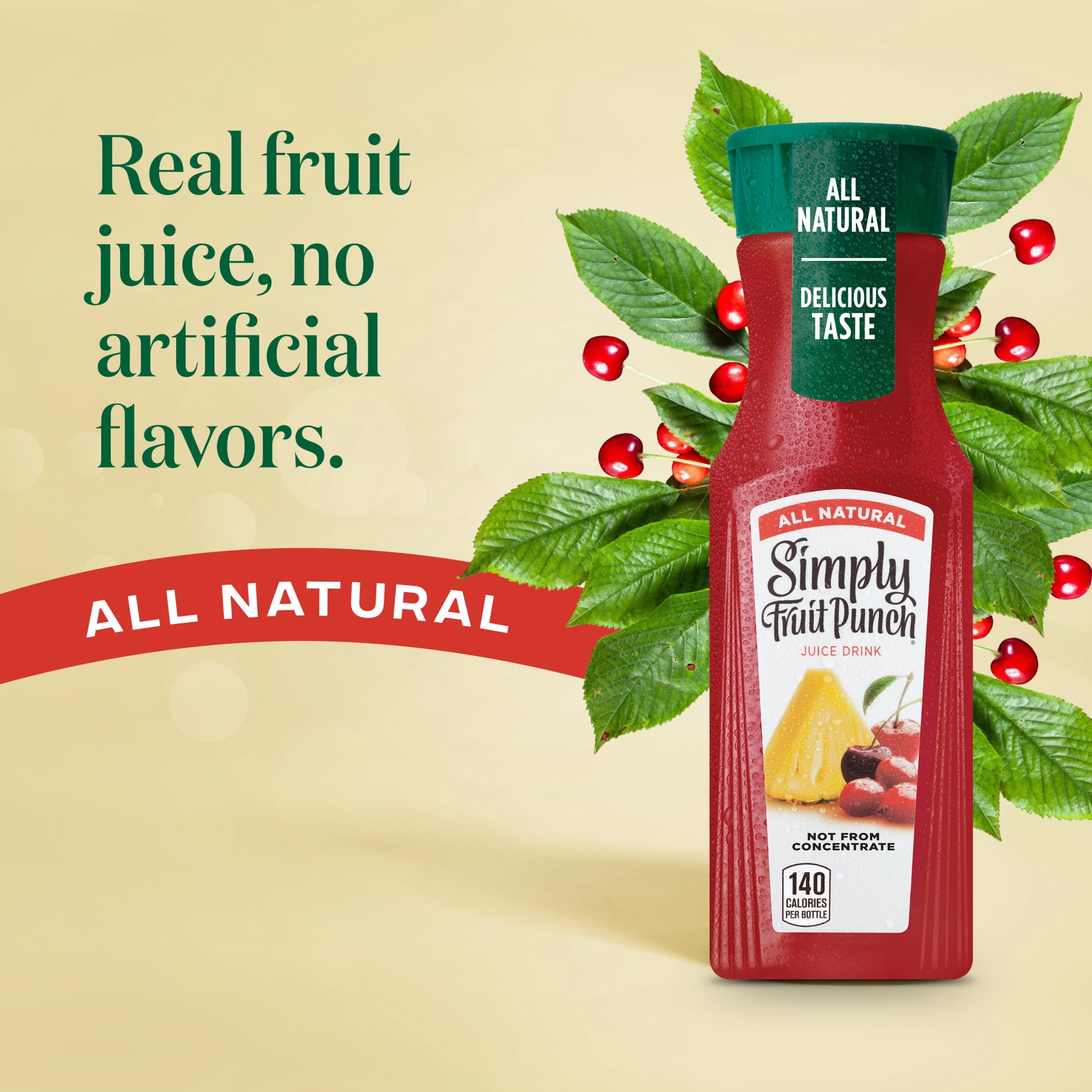 Simply Fruit Punch Juice Drink Bottle, 11.5 fl oz