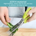 thumbnail image 2 of Scissors Multifunctional Kitchen Shears Removing Vegetable Cut Tools Trimming Home Supplies Safety Spices Cook Three Layers, 2 of 9