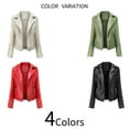 thumbnail image 4 of Allthemen Veste de Motard Courte à Fermeture Éclair pour Femmes, 4 of 4