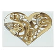 thumbnail image 1 of Industrial Cutting Board, Mechanic Heart Physical Bodies Complex Structure of Love Techno Romance, Decorative Tempered Glass Cutting and Serving Board, Large Size, Pale Brown White, by Ambesonne, 1 of 1