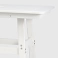 thumbnail image 5 of WestinTrends Outdoor 42" Height HDPE Patio Square Bar Table, White, 5 of 7