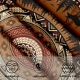 thumbnail image 3 of Rustic Bear Deer Tablecloth Round 60 Inch Ethnic Geometric Circular Waterproof Table Cover for Party Picnic Kitchen Indoor Outdoor Decor, 3 of 7