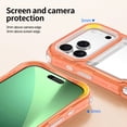 thumbnail image 3 of Dteck for iPhone 17 Pro Max Case, Dual Layer Shockproof Transparent Protective Phone Cover with Lanyard for iPhone 17 Pro Max 6.9 Inch,Orange, 3 of 8