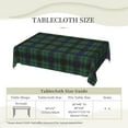 thumbnail image 6 of Rectangle Table Cloth, Davidson Clan Plaid Scottish Tartan Resistant Washable Tablecloth Decorative Table Cover for Dining, Indoor and Outdoor, 6 of 6