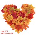 thumbnail image 1 of Autumn Maple Autumn Colors Large Autumn Silk Tableware for Fall Weddings and Fall Parties (Color  100 PCS) US, 1 of 11