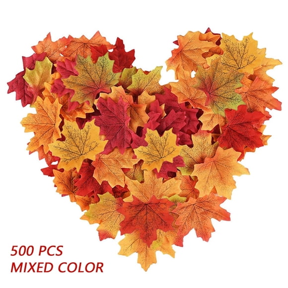 Érable d'Automne Couleurs d'Automne Grande Vaisselle en Soie d'Automne pour Mariages et Fêtes d'Automne (Couleur 100 Pcs) US