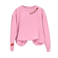 thumbnail image 2 of Mama Sweatshirts for Women Heart Long Sleeve crew neck oversized Shirts Pullover Mothers Day Tops (2XL, Pink), 2 of 7