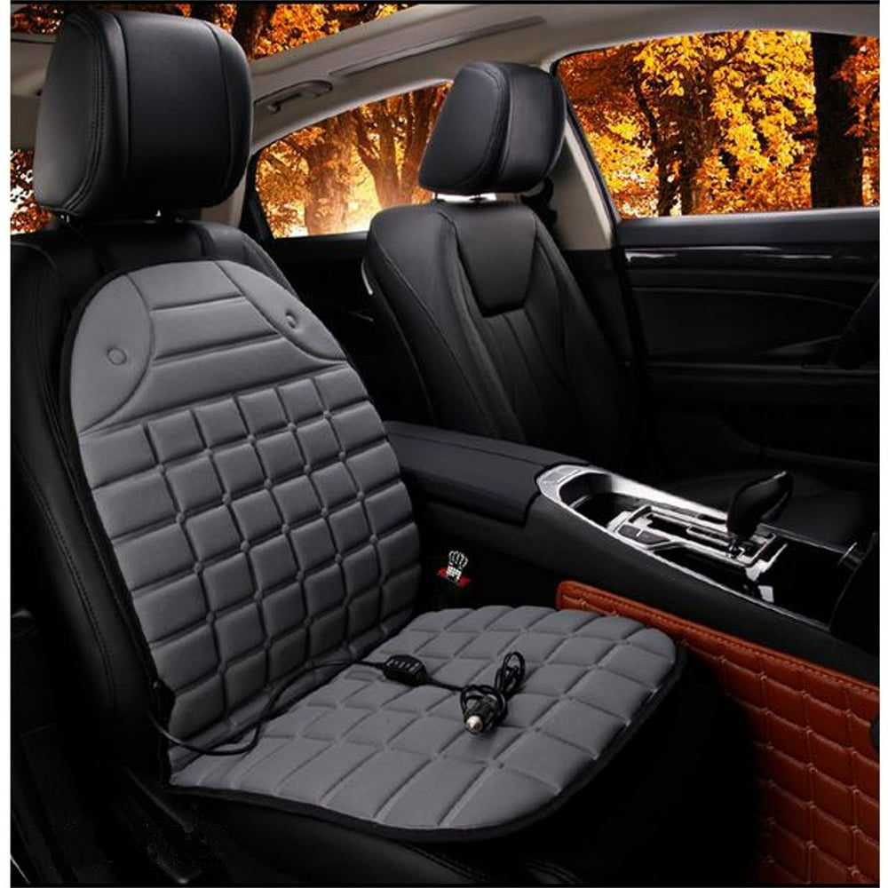 Universal 12V Electric Heated carseatcover Car Van Front Seat Cover