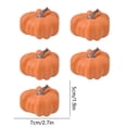 thumbnail image 3 of BUTASY Fall Pumpkin Decorations for Home-5Pcs Realistic Plastic Pumpkins for Indoor Outdoor Thanksgiving Centerpieces Party Decor, 3 of 7
