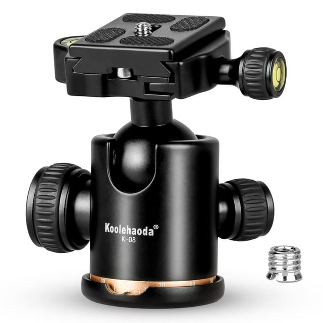 Koolehaoda Camera Tripod Ball Head All Metal 360° Panoramic Tripod Head