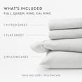thumbnail image 4 of 100% Cotton Flannel Bed Sheets Set for Full Size Bedding in Light Gray by Comfort Canopy, 4 of 15