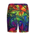 thumbnail image 7 of Daiia Pride Rainbow Mens Woven Stretch Pajama Short,Short Pajama Pants-Small, 7 of 7