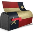 thumbnail image 2 of Texas Lone Star State Flag Pattern Magnetic Mailbox Cover Waterproof MailWraps Letter Box Cover for Garden Yard Outdoor Decor Standard Size - 21 x 18 in, 2 of 6
