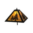 thumbnail image 5 of Meyda Tiffany 153127 21 Inch H Lone Deer W/Lighted Base Table Lamp   Oil Rubbed Bronze Finish with Sunflower/Amber Glass, 5 of 6