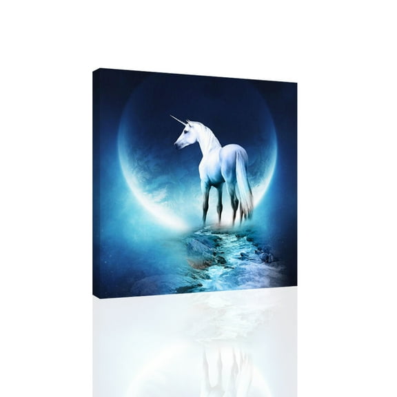 Unicorn Moon - CANVAS or PRINT WALL ART