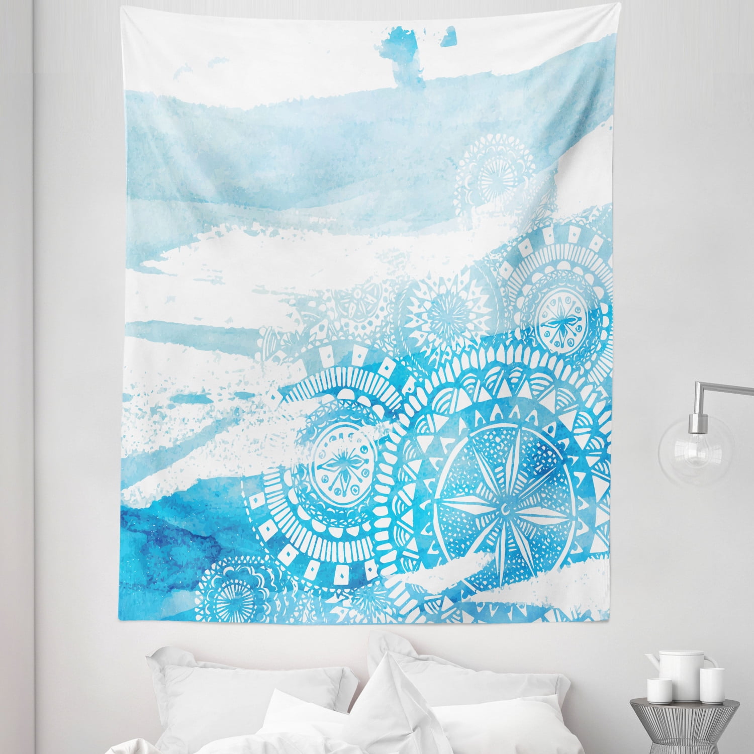 Light blue online wall tapestry