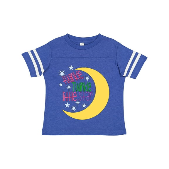 Inktastic Twinkle Twinkle Little Star with Yellow Moon Boys or Girls Toddler T-Shirt
